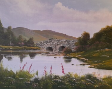 Painting titled "Quiet man bridge dec" by Cathal O Malley, Original Artwork, Acrylic