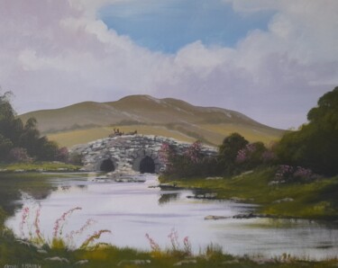 Painting titled "Quiet man bridge 21" by Cathal O Malley, Original Artwork, Acrylic