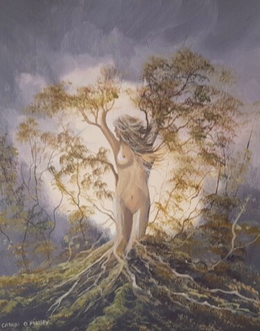 Painting titled "Tree of life" by Cathal O Malley, Original Artwork, Acrylic