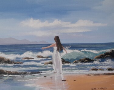 Painting titled "Summer breeze" by Cathal O Malley, Original Artwork, Acrylic