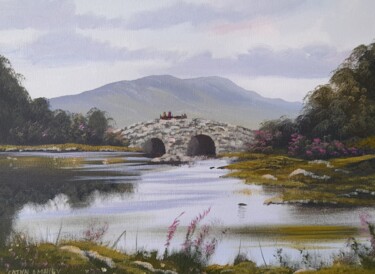 Pintura intitulada "Quiet man bridge 20…" por Cathal O Malley, Obras de arte originais, Acrílico