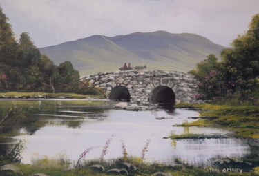 Painting titled "Quiet man bridge,se…" by Cathal O Malley, Original Artwork, Acrylic