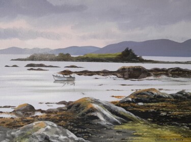 Painting titled "Kenmare beach co ke…" by Cathal O Malley, Original Artwork, Acrylic