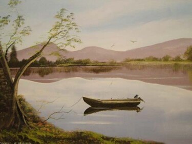 Painting titled "carna currach" by Cathal O Malley, Original Artwork