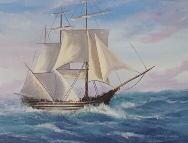 Pintura intitulada "The wild Atlantic 22" por Cathal O Malley, Obras de arte originais, Acrílico
