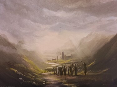 Schilderij getiteld "Druids valley" door Cathal O Malley, Origineel Kunstwerk, Acryl