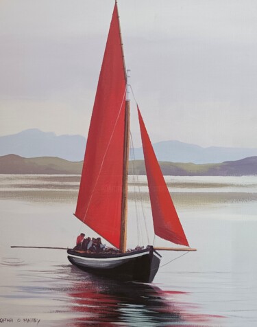 Painting titled "Reflections of a ho…" by Cathal O Malley, Original Artwork, Acrylic