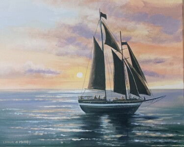 绘画 标题为“Atlantic sunset,,” 由Cathal O Malley, 原创艺术品, 丙烯