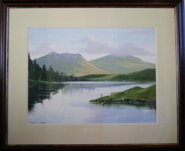 Malarstwo zatytułowany „ballinahinch lake s…” autorstwa Cathal O Malley, Oryginalna praca