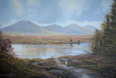 Painting titled "connemara summer" by Cathal O Malley, Original Artwork