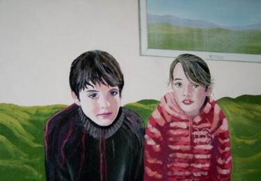 Painting titled "family" by Cathal O Malley, Original Artwork, Other