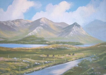 Painting titled "inagh valley rd,co…" by Cathal O Malley, Original Artwork