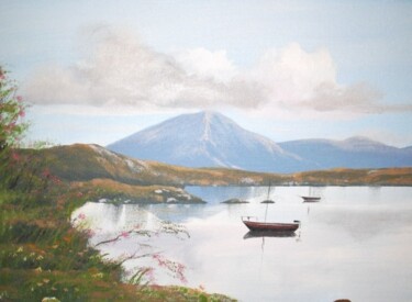 Painting titled "reflections of conn…" by Cathal O Malley, Original Artwork