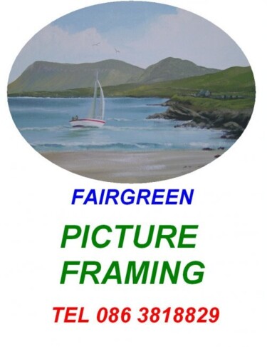 Painting titled "framing sign" by Cathal O Malley, Original Artwork
