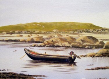 Painting titled "rossidilisk currach" by Cathal O Malley, Original Artwork