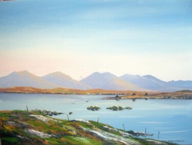 Painting titled "the twelve bens" by Cathal O Malley, Original Artwork
