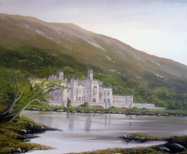 Painting titled "kylemore abbey co g…" by Cathal O Malley, Original Artwork