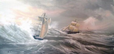 Malerei mit dem Titel "the wild atlantic" von Cathal O Malley, Original-Kunstwerk
