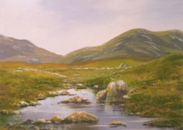 Painting titled "recess river 2012" by Cathal O Malley, Original Artwork