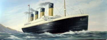 Painting titled "titanic,,leaving ir…" by Cathal O Malley, Original Artwork