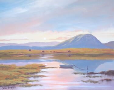Malerei mit dem Titel "nephin mountain  co…" von Cathal O Malley, Original-Kunstwerk