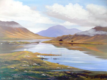Painting titled "connemara  autumn" by Cathal O Malley, Original Artwork