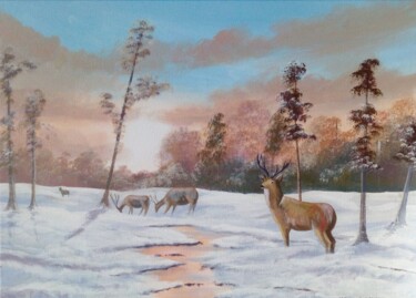 Painting titled "winter light" by Cathal O Malley, Original Artwork