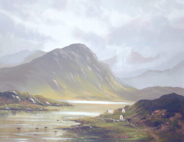 Malarstwo zatytułowany „maam-valley-sheep.j…” autorstwa Cathal O Malley, Oryginalna praca, Akryl