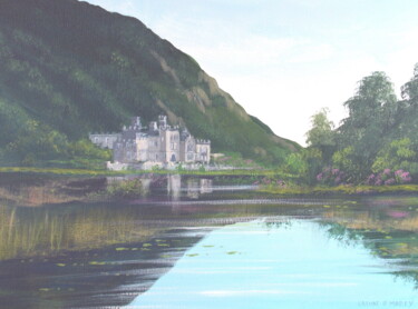 Peinture intitulée "kylemore abbey" par Cathal O Malley, Œuvre d'art originale, Acrylique
