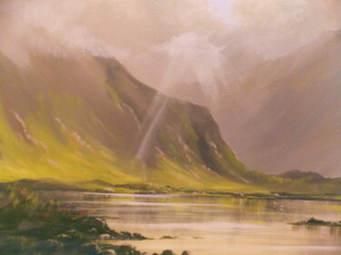 Painting titled "connemara light" by Cathal O Malley, Original Artwork, Acrylic