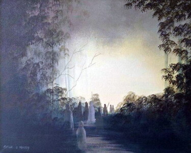 Картина под названием "druids   ,,keepers…" - Cathal O Malley, Подлинное произведение искусства, Акрил