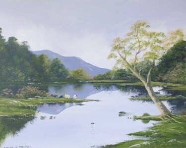 Pintura intitulada "recess reflections" por Cathal O Malley, Obras de arte originais, Acrílico