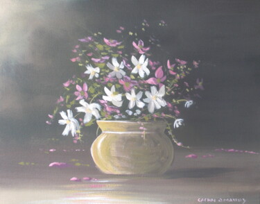 Peinture intitulée "spring flowers" par Cathal O Malley, Œuvre d'art originale, Acrylique