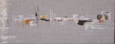 Peinture intitulée "port" par Cathbv, Œuvre d'art originale