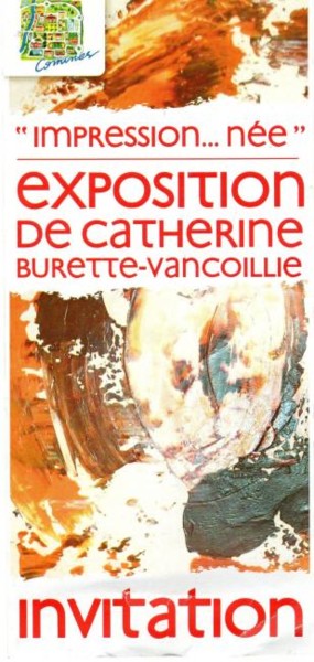 Peinture intitulée "invitation expo 2008" par Cathbv, Œuvre d'art originale