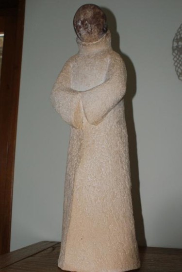 Sculpture intitulée "moine" par Cathbv, Œuvre d'art originale