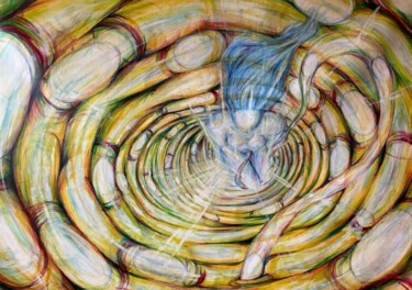 Картина под названием "''Cis"" - Catherina Pearls, Подлинное произведение искусства, Чернила