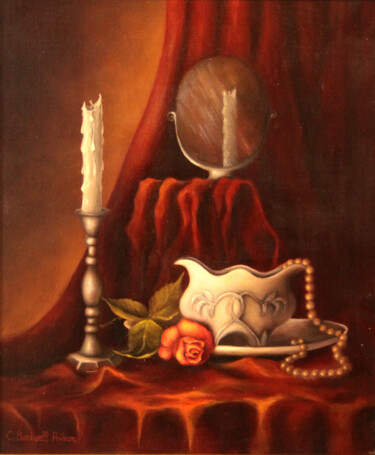Peinture intitulée "Entre Nacre et Pour…" par Catherine Bantwell Huiban, Œuvre d'art originale, Huile Monté sur Châssis en b…