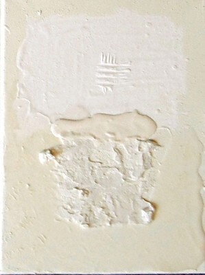 Schilderij getiteld "Petit blanc 2" door Catherine Barbet, Origineel Kunstwerk, Olie