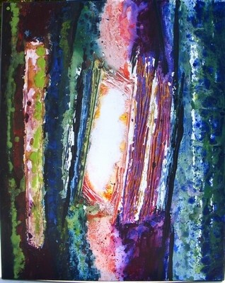 Painting titled "Lumières" by Catherine Barbet, Original Artwork