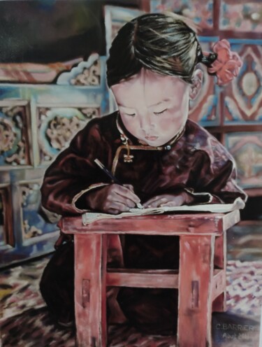 "petite chinoise" başlıklı Tablo Catherine Barrier tarafından, Orijinal sanat, Pastel