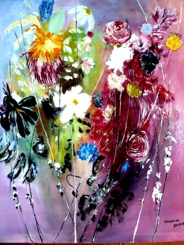 Painting titled "FLORALIES" by Catherine Boissy, Original Artwork