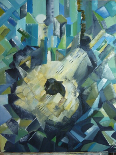 Картина под названием "mandoline ( inspiré…" - Catherine Boissy, Подлинное произведение искусства