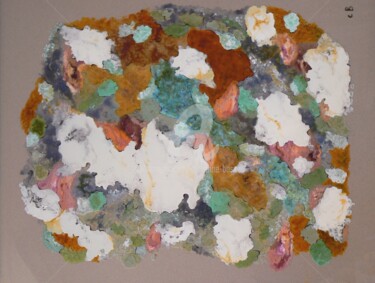 Painting titled "Lichens" by Catherine Bosser, Original Artwork, Other
