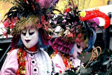 Photography titled "Carnaval de Bâle. M…" by Catherine Boutin, Original Artwork