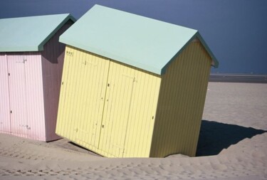 Photography titled "Berck. Cabines de p…" by Catherine Boutin, Original Artwork
