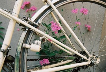 Photographie intitulée "Vélo fleuri. Strasb…" par Catherine Boutin, Œuvre d'art originale