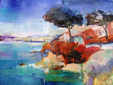 Peinture intitulée ""La Mitre" - Toulon" par Catherine Cascio, Œuvre d'art originale