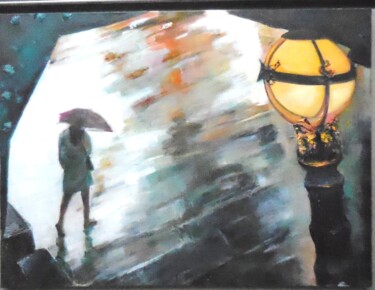 Peinture intitulée "ombres-et-reflets.j…" par Catherine Cascio, Œuvre d'art originale, Huile