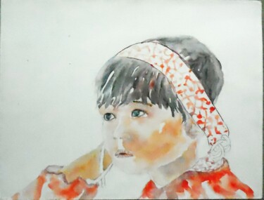 Painting titled ""Innocence"" by Catherine Cascio, Original Artwork, Watercolor